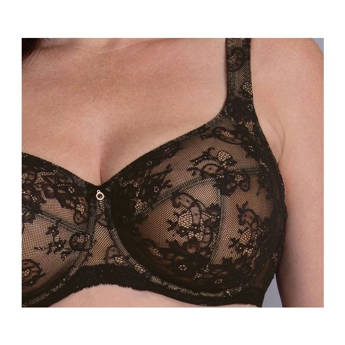 Abby Underwire Big Cup Bra - Black