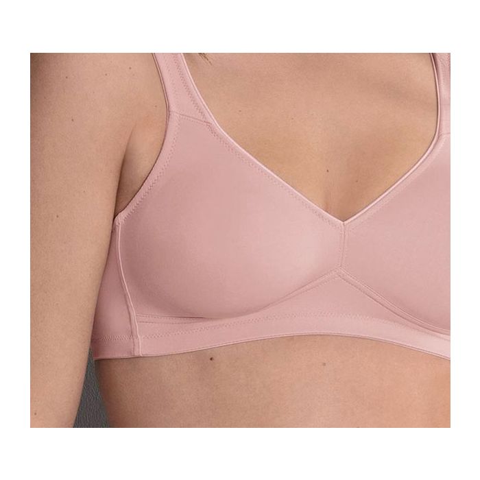 5493 Twin Wireless Soft Bra - Rosewood