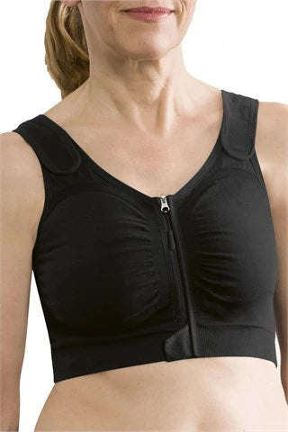 Leyla Post-Surgical Compression Bra - Black