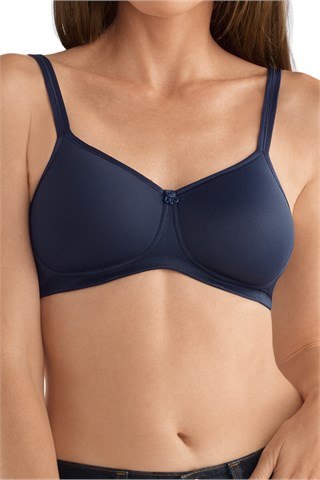 Mara Padded Wire-Free Bra - Dark Blue