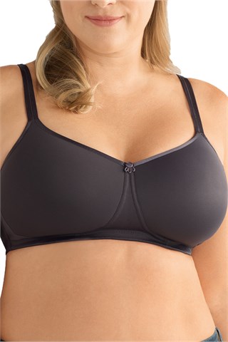 Mara Padded Wire-Free Bra - Dark Grey