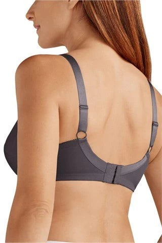 Nancy Wire-Free Bra - Dark Grey