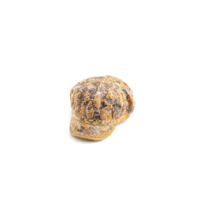 Gold Brocade Burnout Newsboy