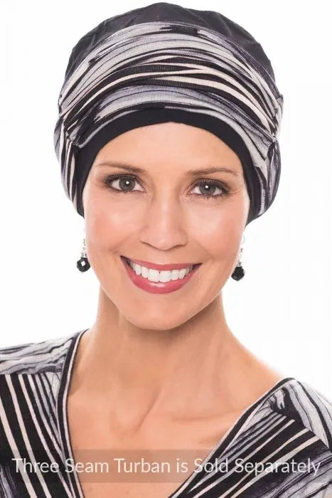 Gathered Headband | Cardani Bamboo Viscose Hat & Hair Accessory - Multi Stripe